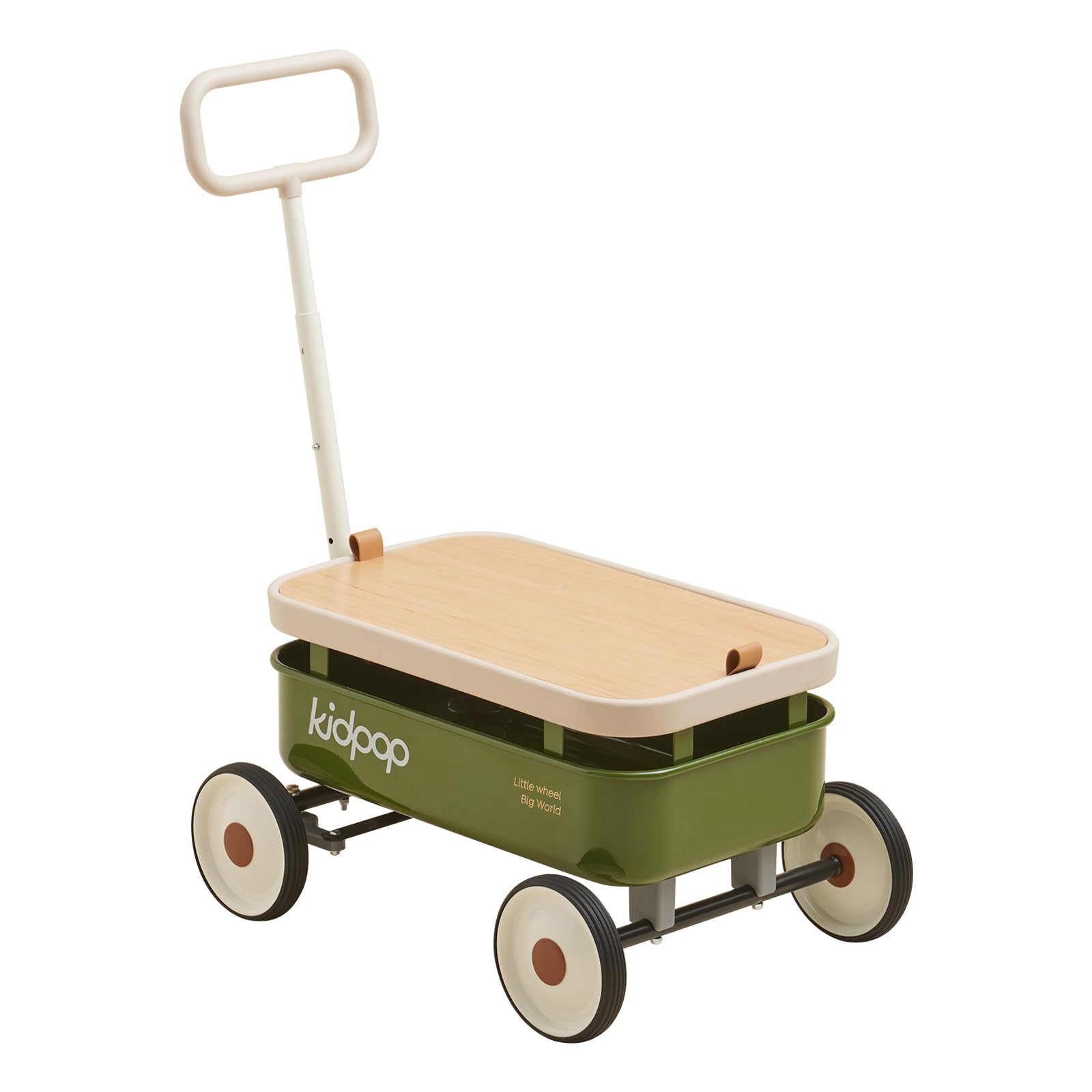 3-in-1 Kids Pull-Along Wagon Push Walker