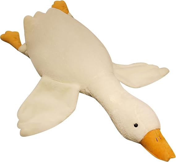 Goose Stuffed Animal Pillow Toy, Cute Giant White Goose Stuffed Animal Duck Plush
