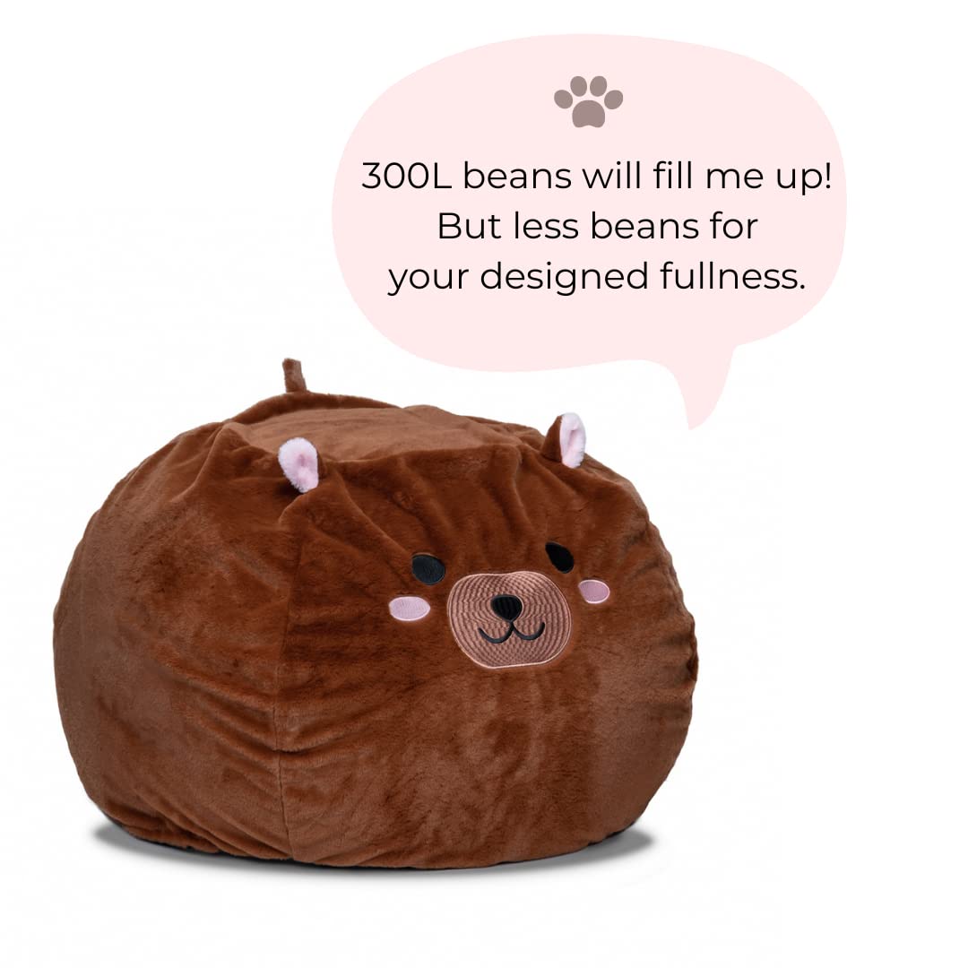 Faux Fur Bean Bag Chair Cover for Kids Teens Adults