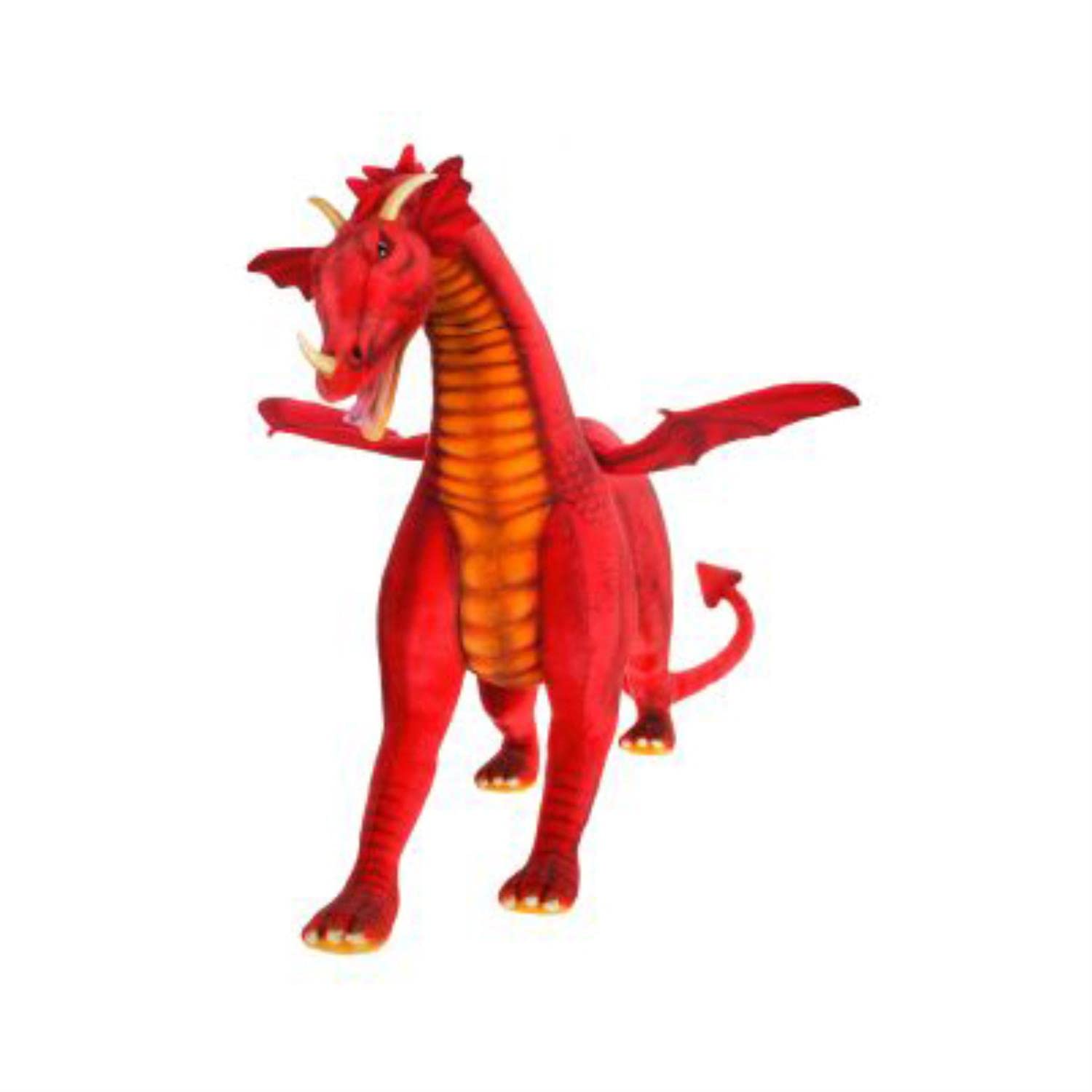 True-to-Life Dragon Ride-on in Red