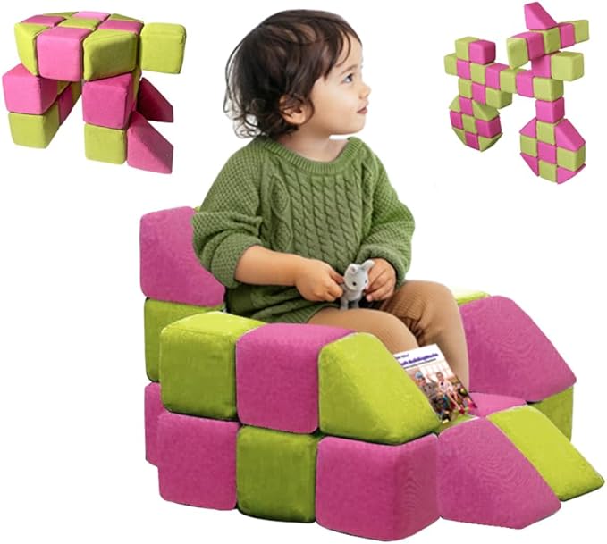 Magnetic Soft Building Blocks for Kids, Magnetic Blocks, Big Blocks, Educational Toys