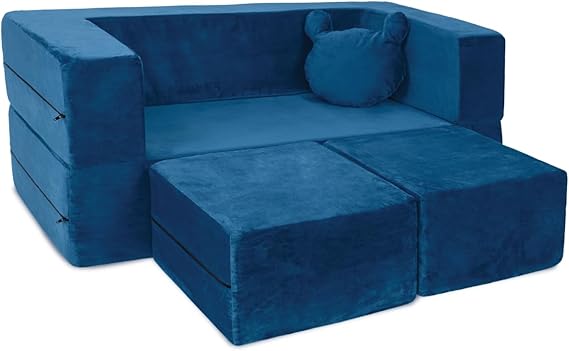 Couch - Modular Kids Sofa for Toddler and Baby Playroom/Bedroom