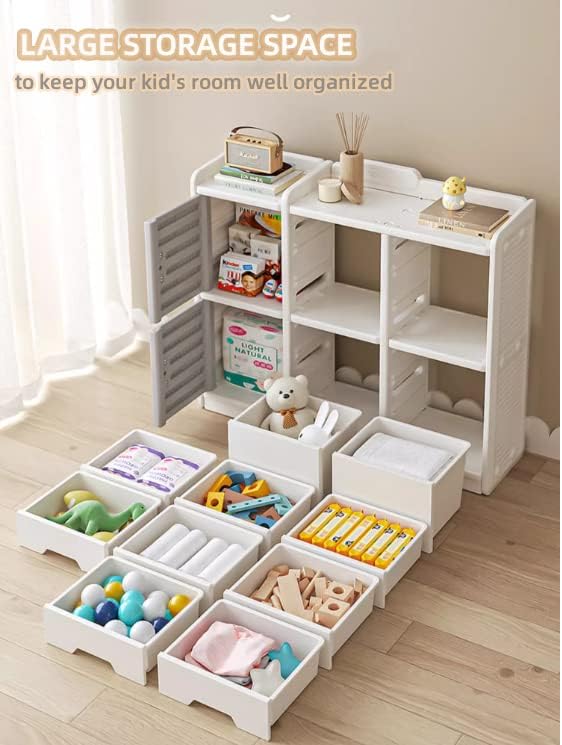 Kids Toy Storage Organizer with Drawers and Bins