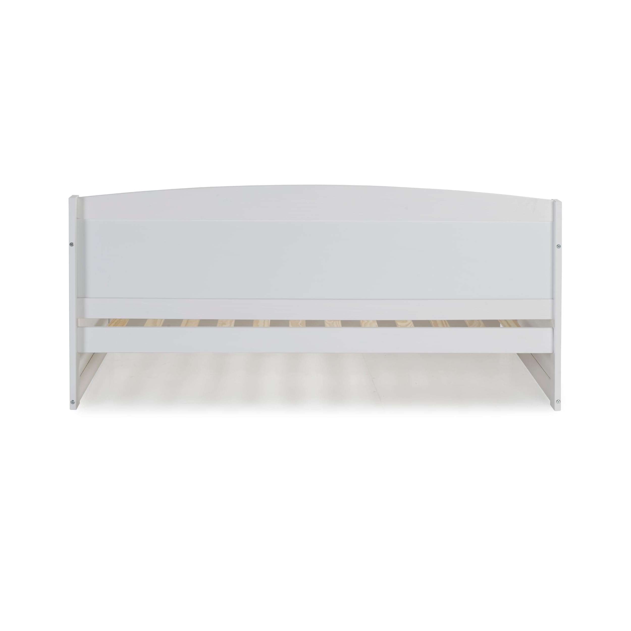 Harmony Wood Daybed, Single, White Brazilian Pine Trundle
