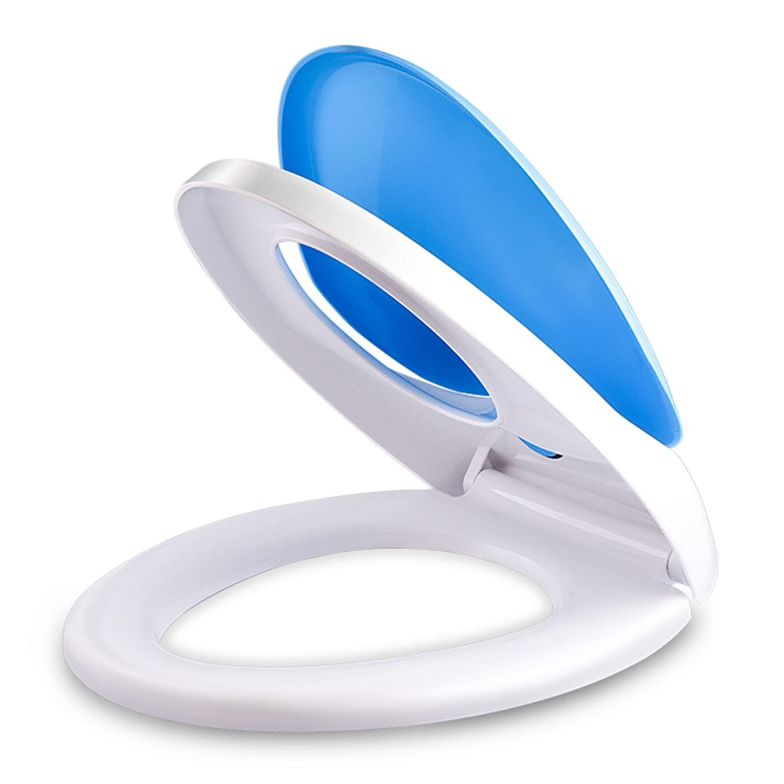 Toilet Seat with Built-in Potty Training Seat, Plastic, Easy Installation