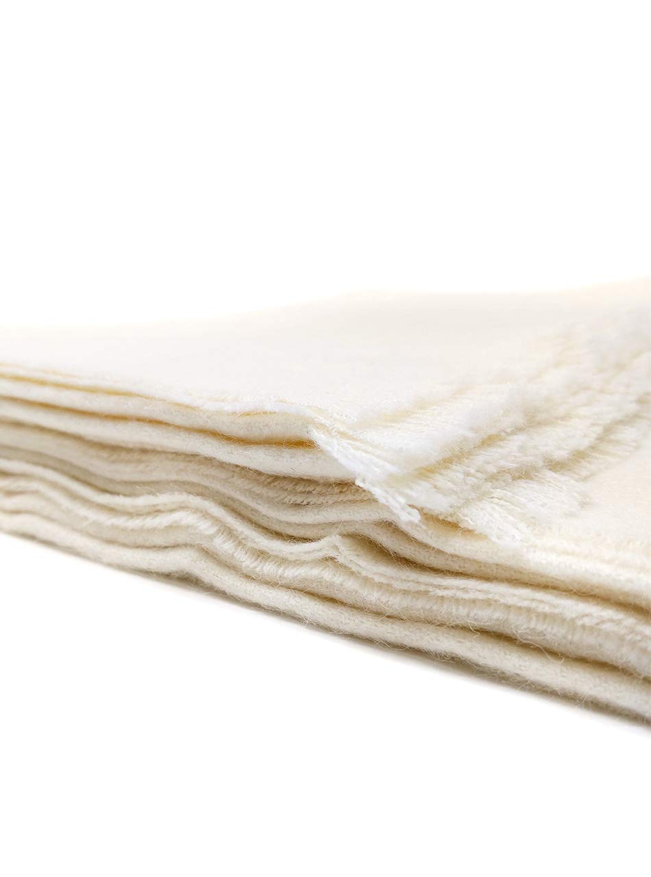 Baby Alpaca Throw Blanket 72x51 Inches Cloud