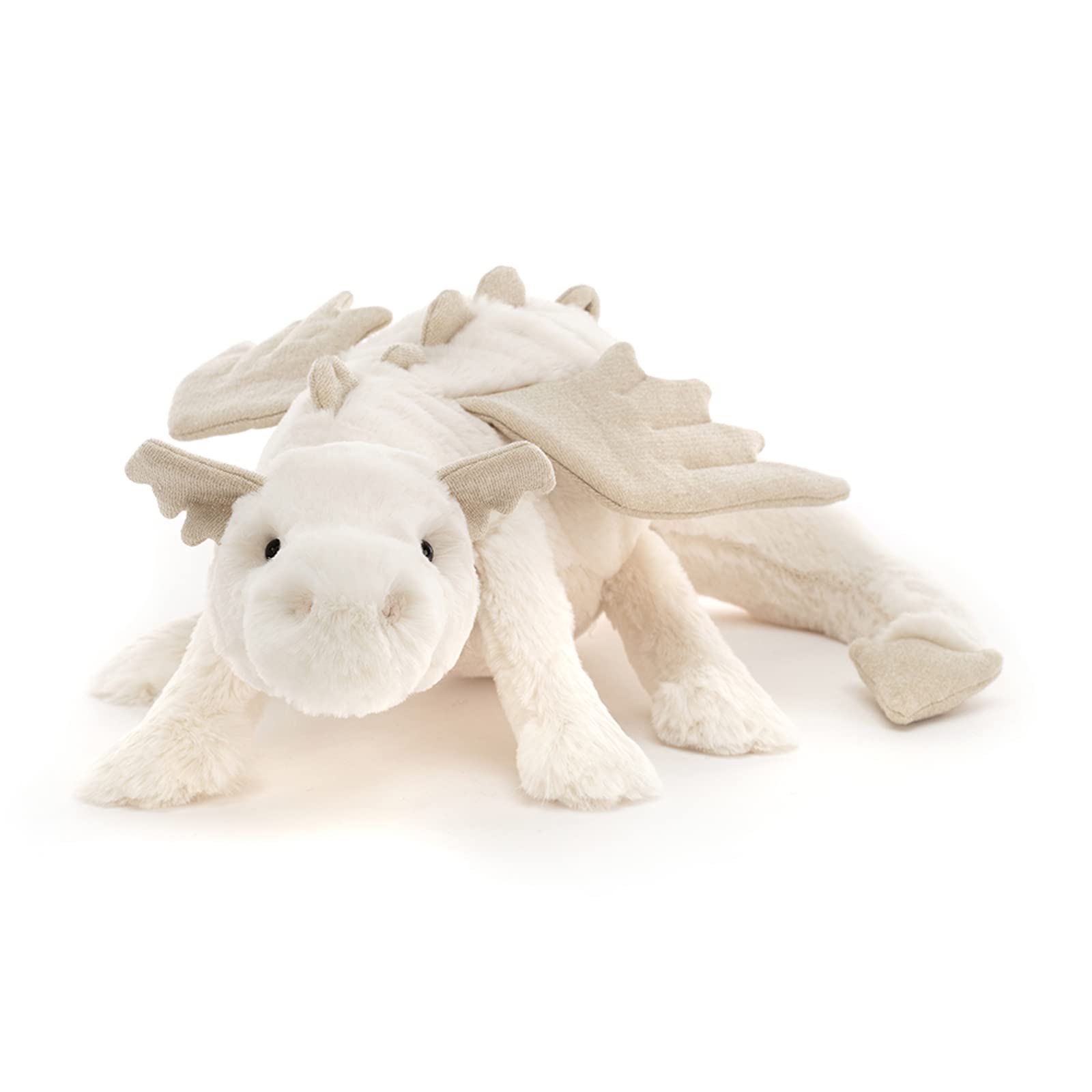 Snow Dragon Stuffed Animal, Large 19.5 inches - Mythical Plush Toy - Classic Children's Gift