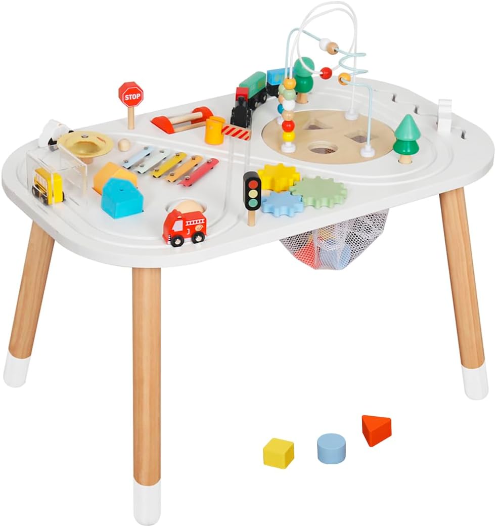 us Baby Activity Cubes for Kids,Toddler Activity Cubes&Activity Center Table