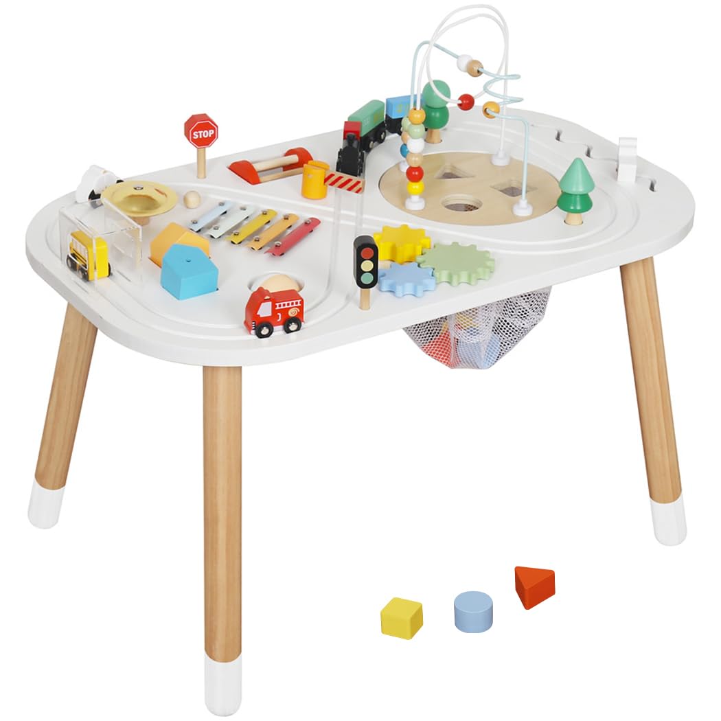 us Baby Activity Cubes for Kids,Toddler Activity Cubes&Activity Center Table