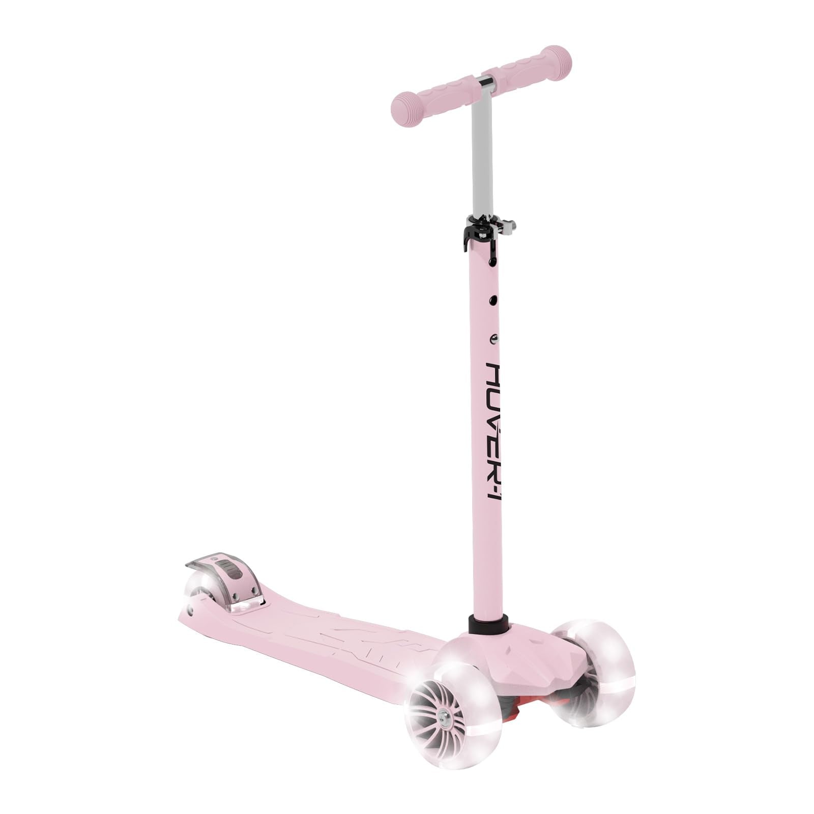 Solaris Kick Scooter with Multicolor Wheel Lights, 4.5” Front Wheels, Rear Foot Brake