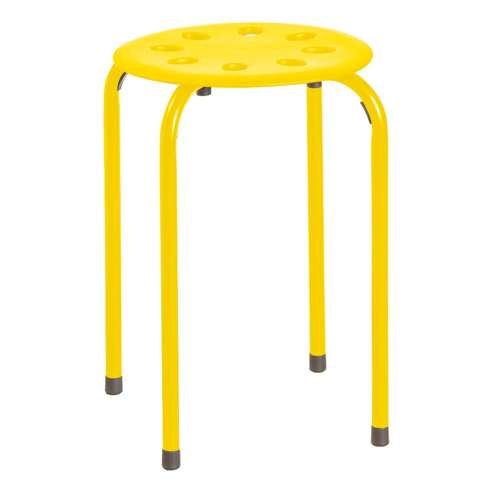 Stacking Stools Set of 5 - Portable Classroom and Office Seating