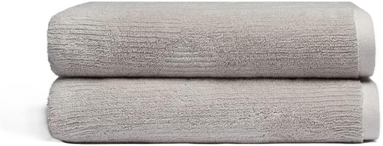 Earth Ribbed Bath Towel Set - 60% Cotton 40% Viscose from