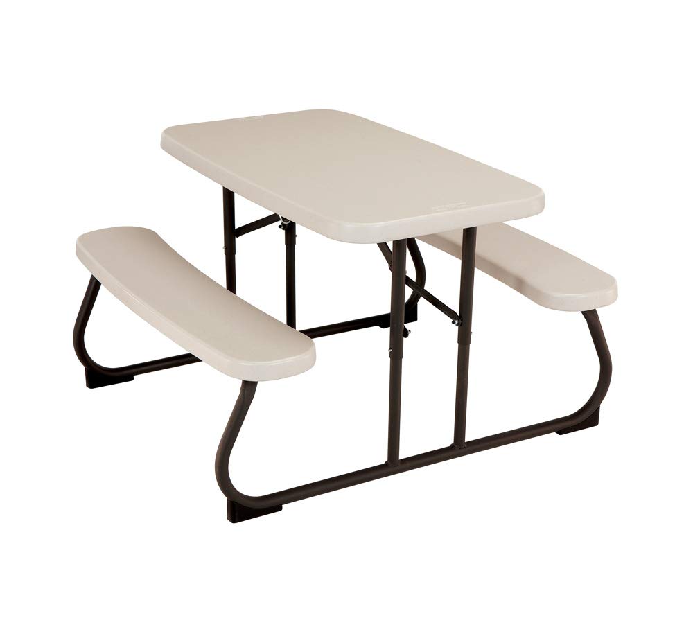 Kids Picnic Table Almond UV-Protected Outdoor Seating