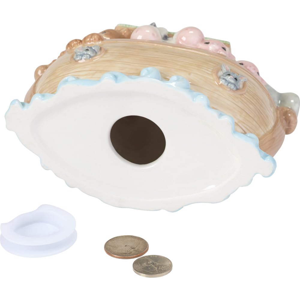 Noah's Ark Porcelain Baby Piggy Bank
