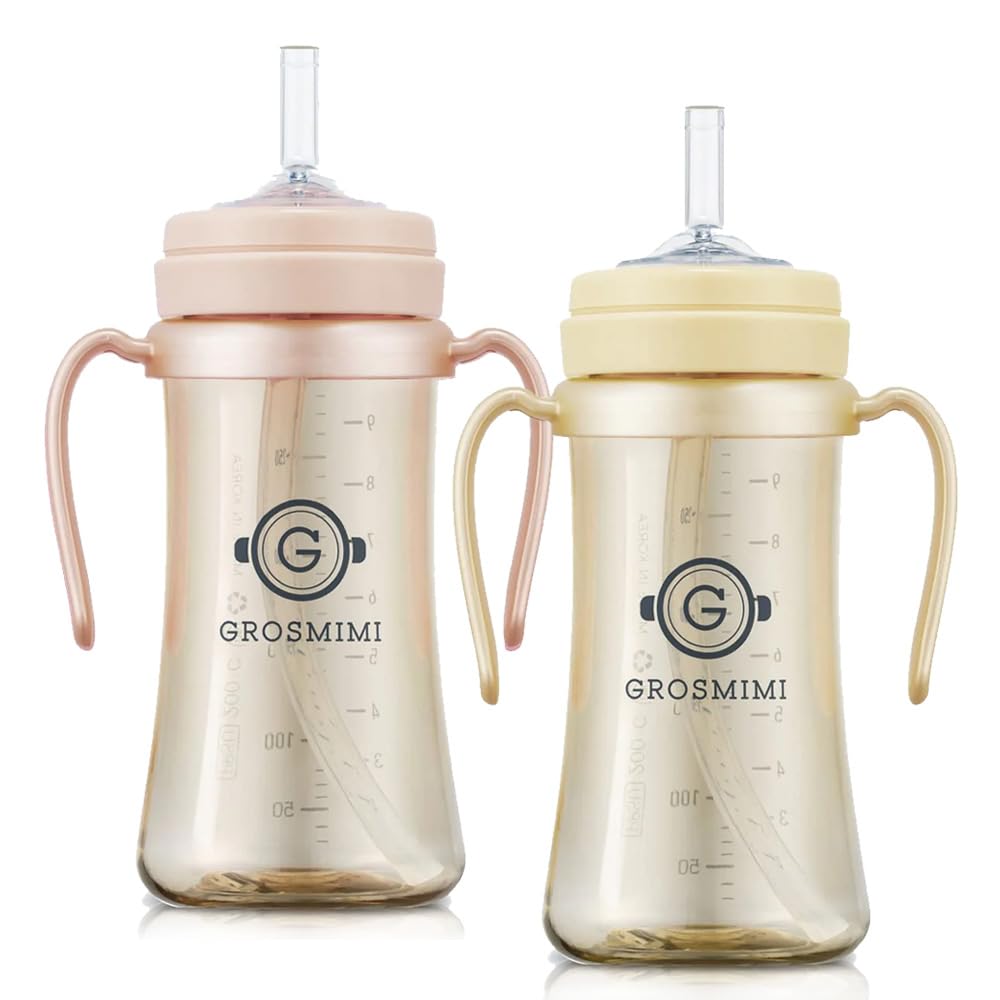 Spill Proof Magic Sippy Cup with Straw with Handle for Baby and Toddlers