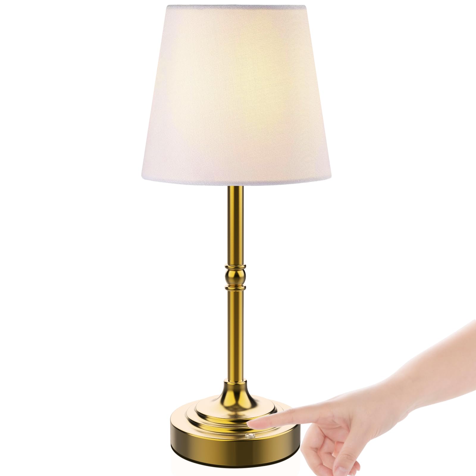 Battery Powered Table Lamp, Wireless LED Lamps, Cordless Touch Lamps