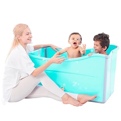 Large Foldable Bathtub for Toddler Collapsible Baby Bathtub Portable