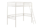 Tommy Twin Metal Loft Bed, Off White