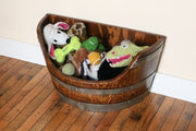 Solid Oak Wine Barrel Storage Box