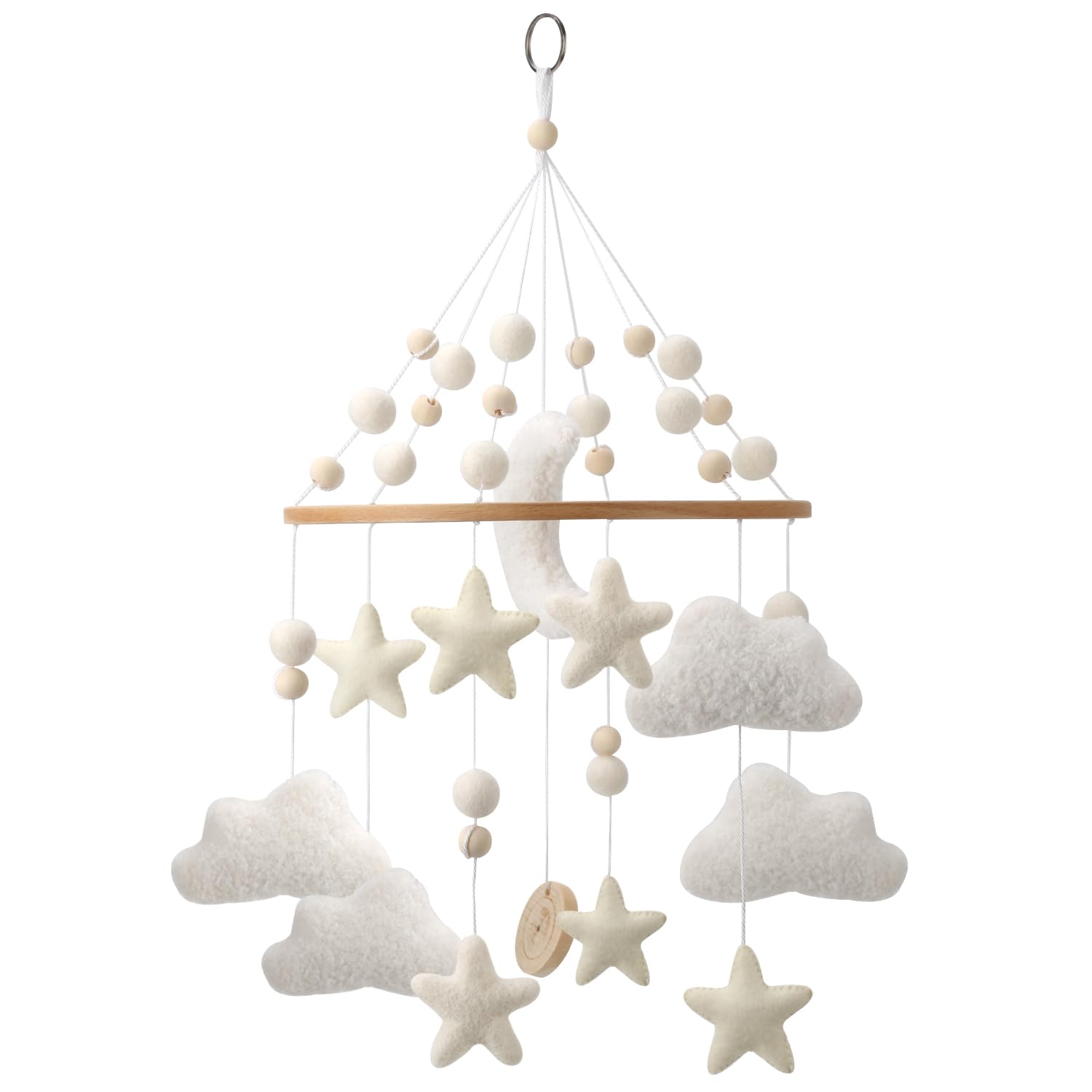 Cloud Mobile for Crib - A Handmade Gender Neutral Cloud Crib Mobile