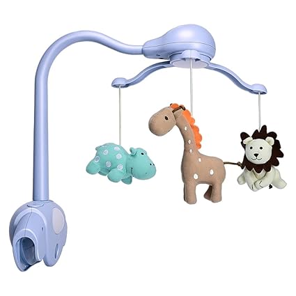 Baby Crib Mobile for Pack and Play,Bassinet Mobile with Music,Rotation