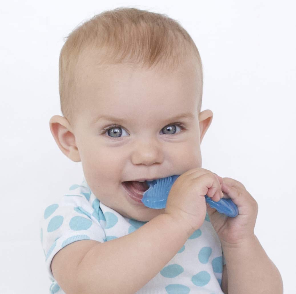 Nuby Silicone Teethe-EEZ Teether with Bristles, Includes Hygienic Case (Pack of 48)