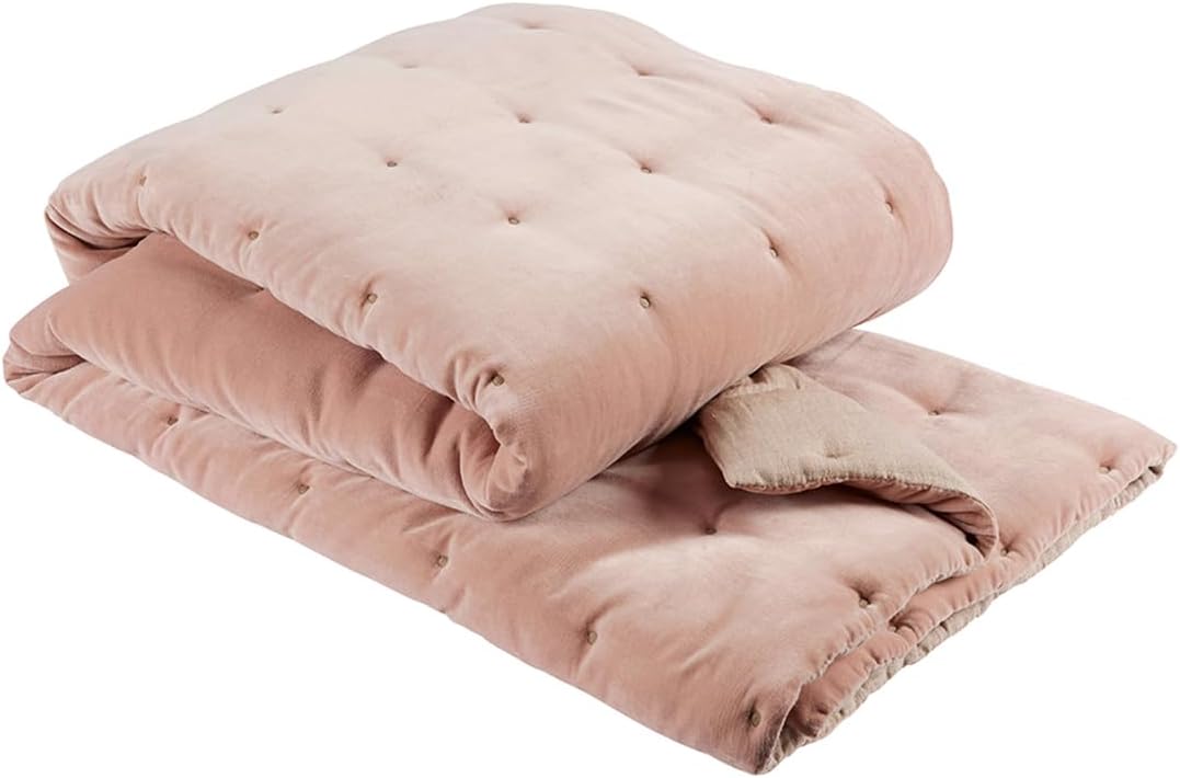 Jaipur Luxury Quilted Throw | Silky Soft and Smooth Cotton Velvet