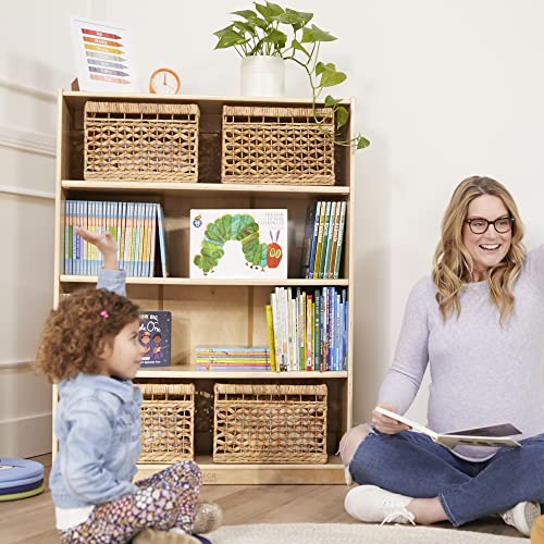 Wooden Bookcase with Adjustable Shelves 48 Inch Natural