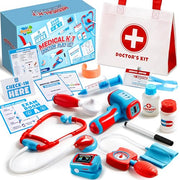 Doctor Kit, 16-Piece Pretend Play Medical Kit with Bag, Doctor Role Play