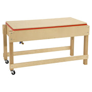 Sand and Water Sensory Play Table, Drainable Plastic Tub with Lid
