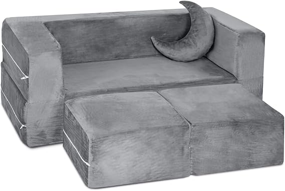Couch - Modular Kids Sofa for Toddler and Baby Playroom/Bedroom
