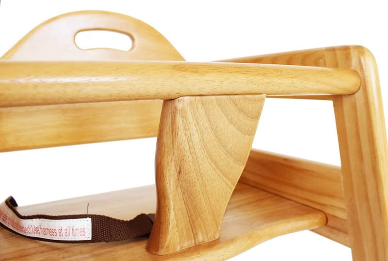 Wooden High Chair Stackable for Baby and Toddler
