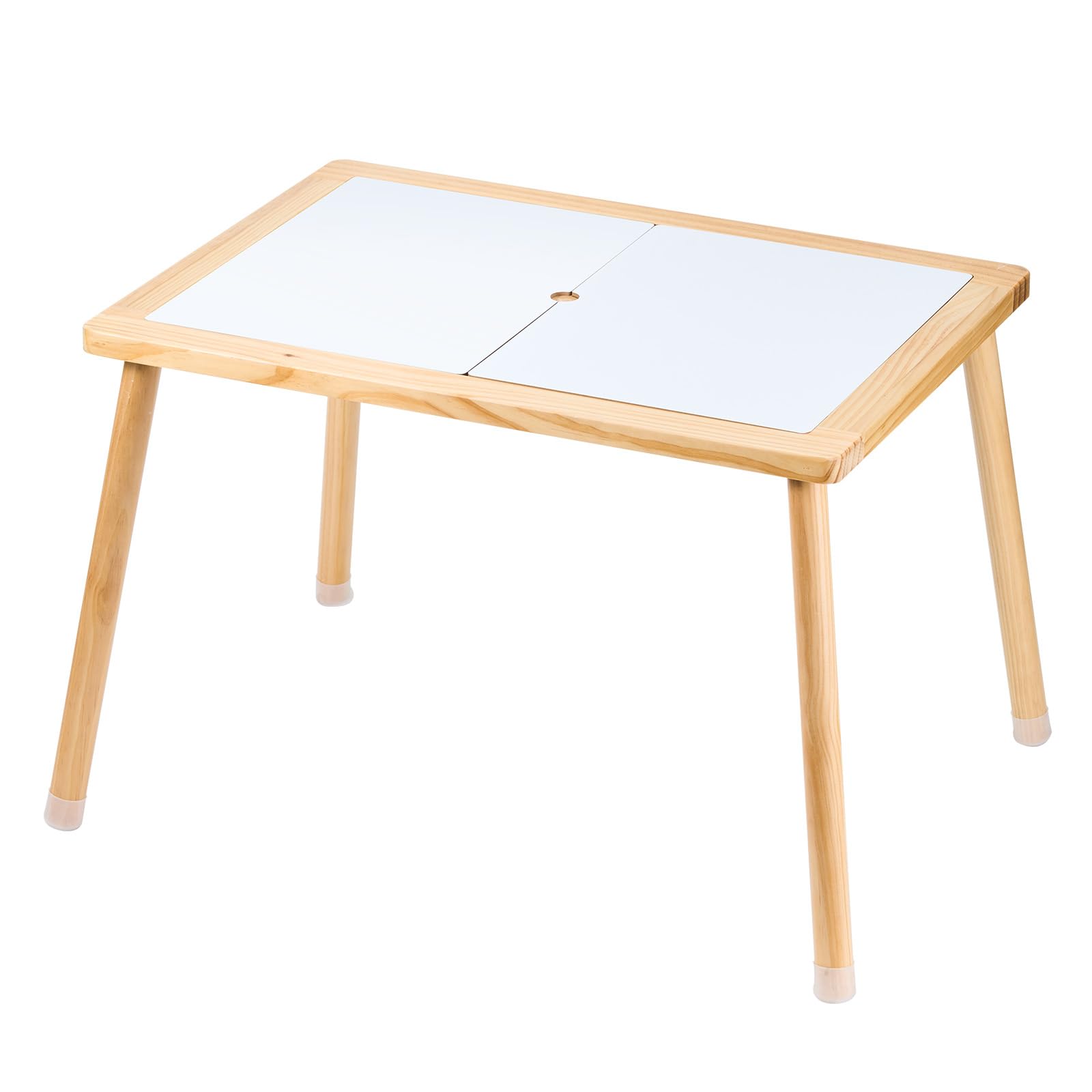 Double-Sided Wooden Sensory Table for Toddlers
