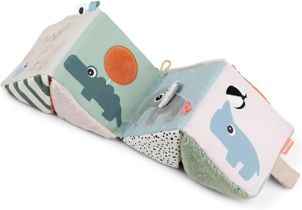 Croco Tummy Time Activity Toy and Deer Friends Fold-Out Sensory Cube - Sensory Play