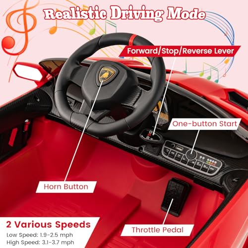 12V Kids Ride-On Sports Car with Remote Control