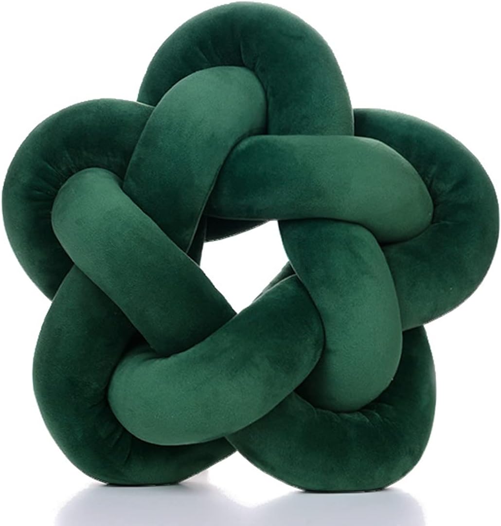 Knot Plush Throw Pillow Kids Handmade Knotted Star Pillow Soft Sofa Lumbar
