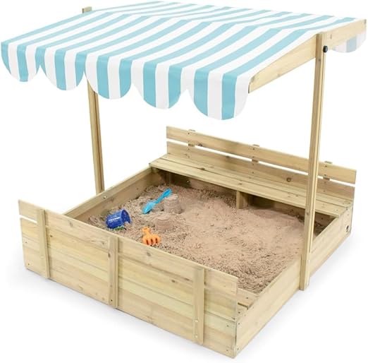 Wooden Octagon Sandbox with Cover