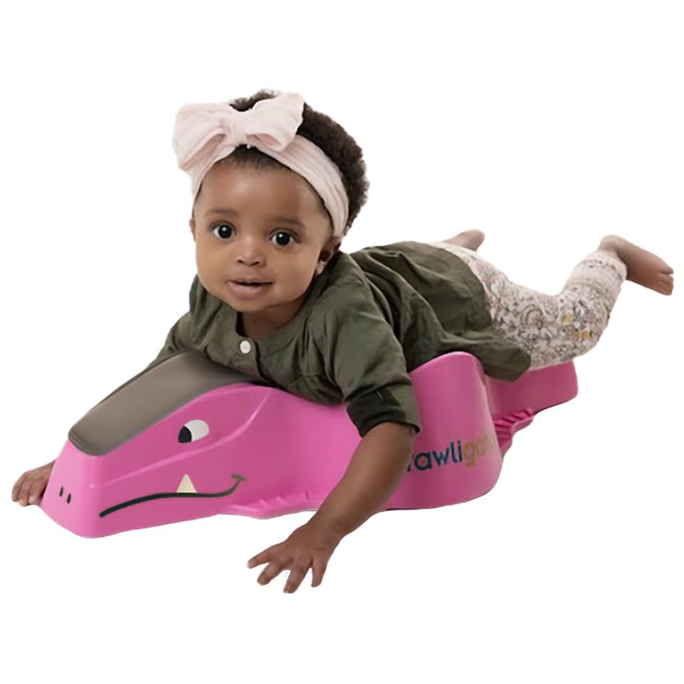 Tummy Time Mobility Toy for Infants 4-12 Months (Pink)
