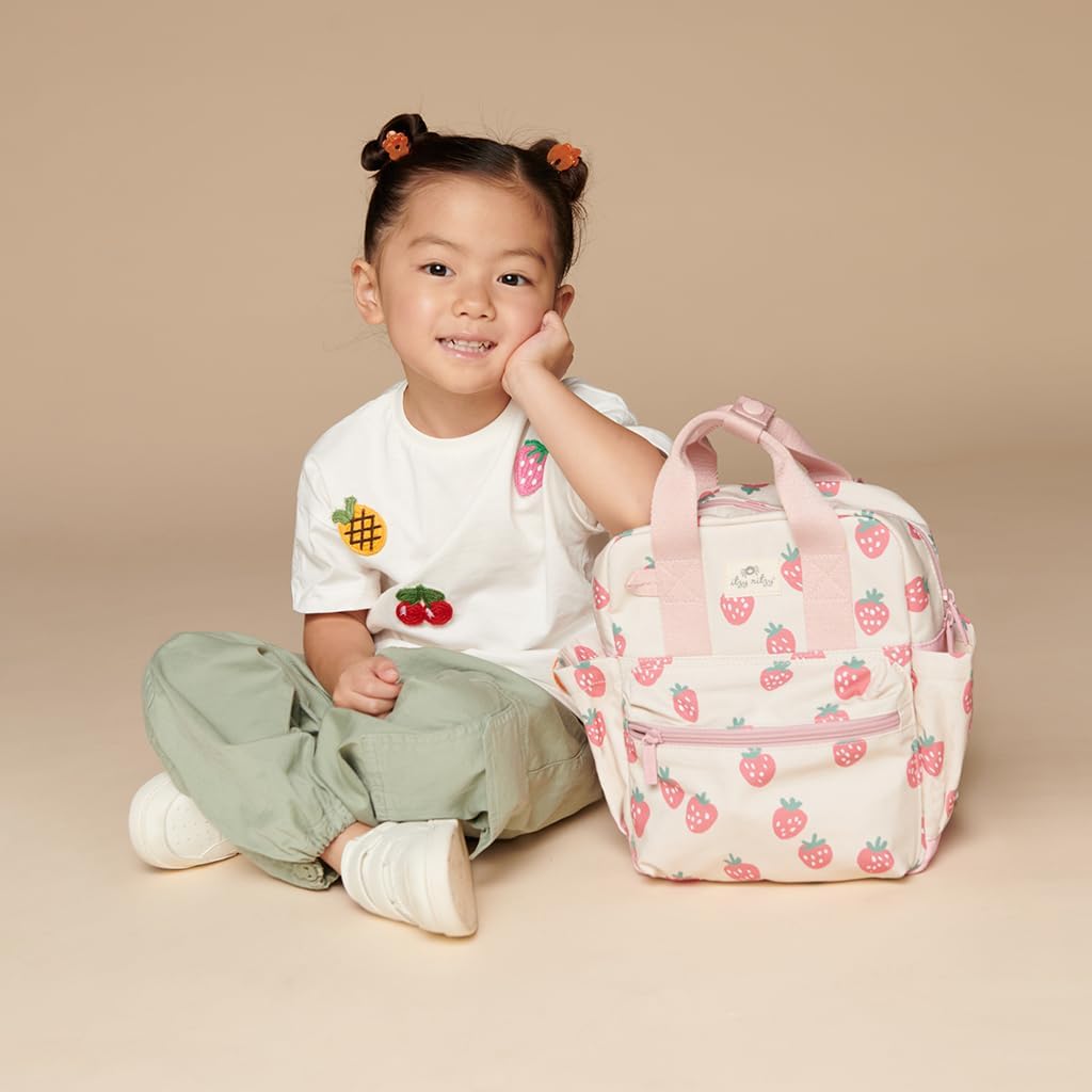 Toddler Backpack with Adjustable Straps, 2 Side Pockets & Spacious Interior plus Itzy