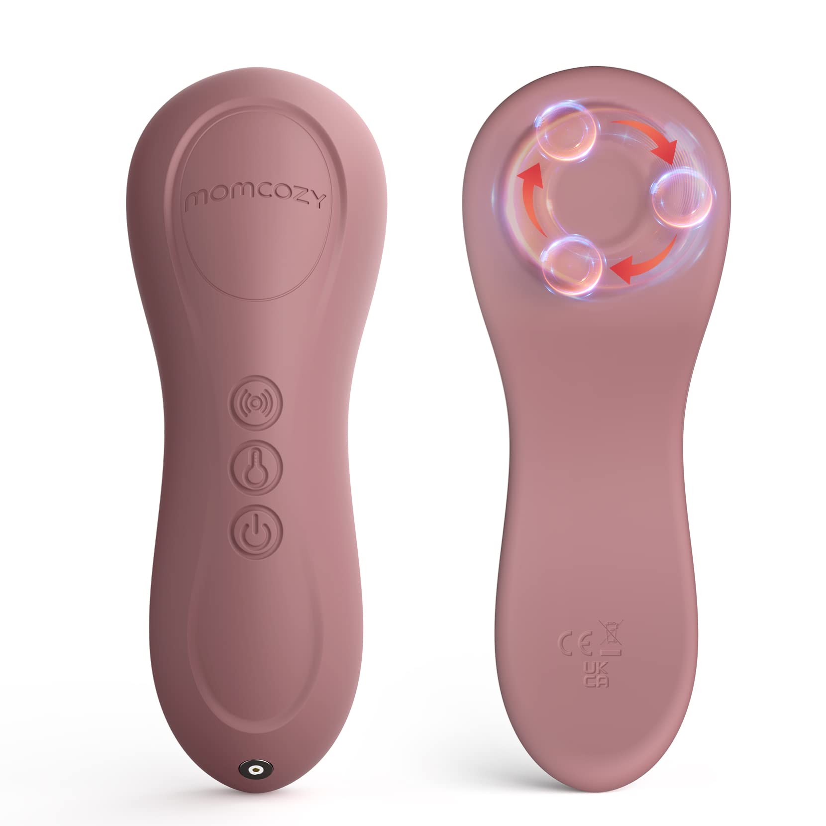 Rolling Lactation Massager with Heat, 3-in-1 Real-Like Massage for Relieve Clogged Ducts