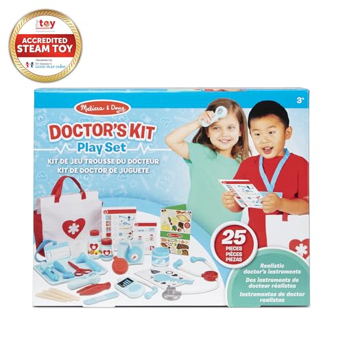 Get Well Doctor’s Kit Play Set – 25 Toy Pieces - Doctor Role Play Set