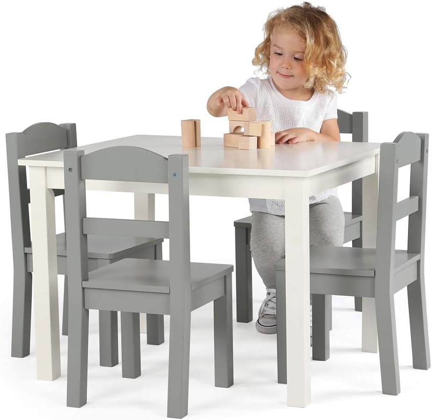 Kids Table and Chair Set With Storage (2 Chairs Included) - Ideal for Arts & Crafts