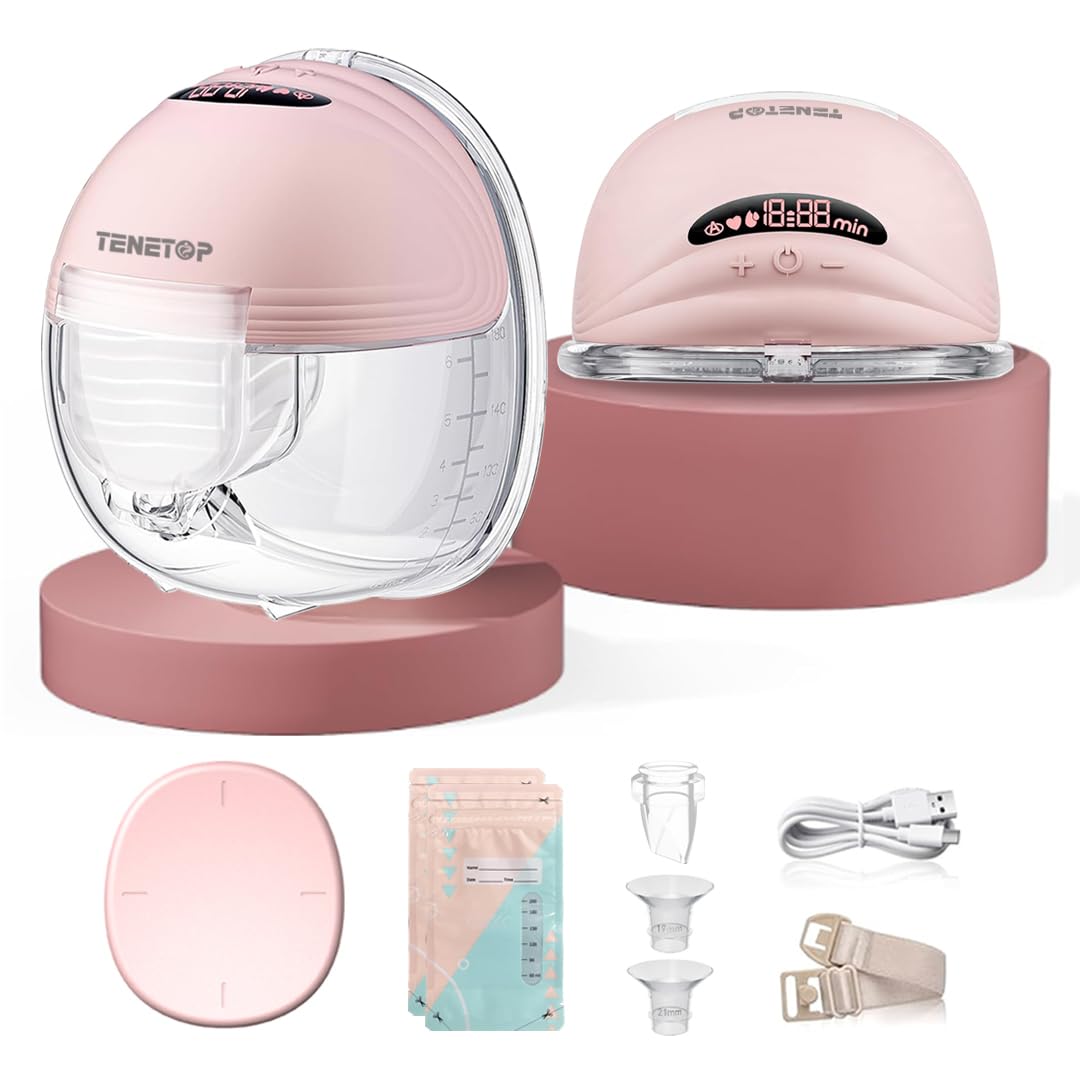 Breast Pump, 2 Pcs Wearable Hands-Free Breastfeeding Pump