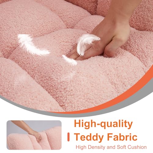 Teddy Upholstered Nursery Rocking Chair with High Backrest