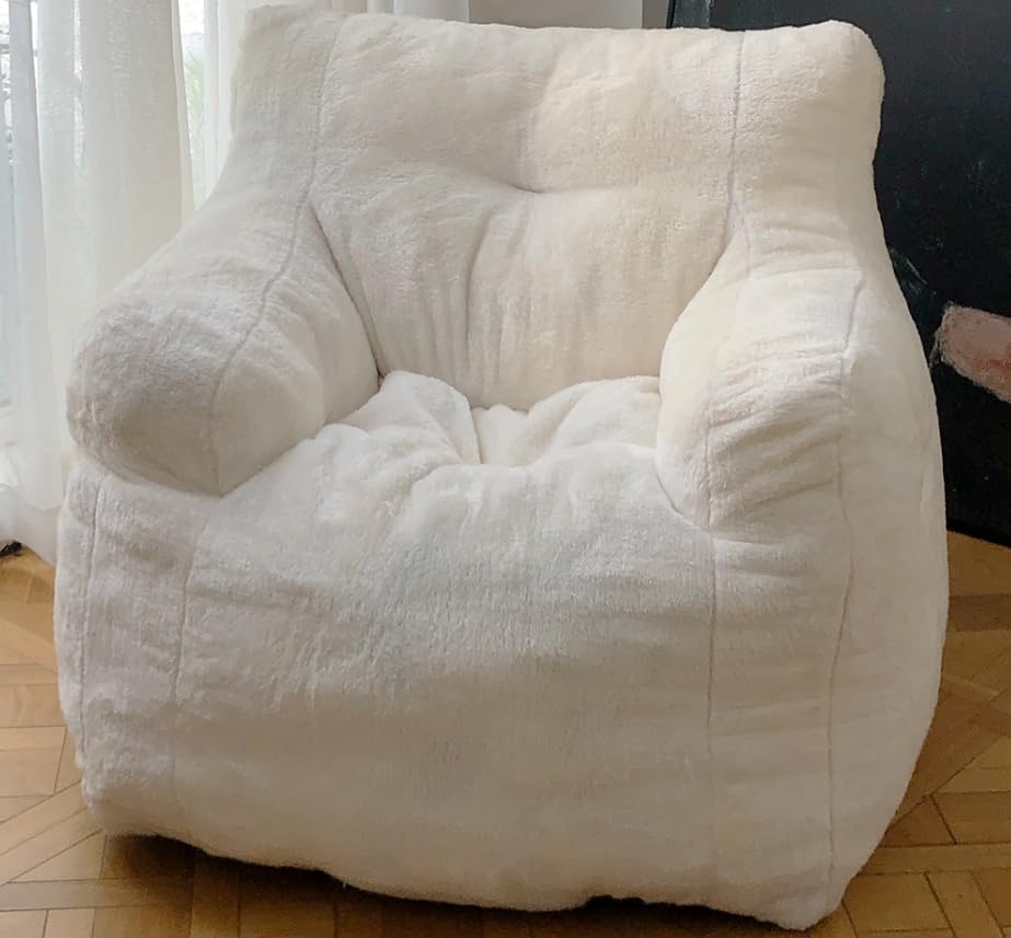 Filled Bean Bag Chairs for Kids Teenagers Adults Lazy Sofa
