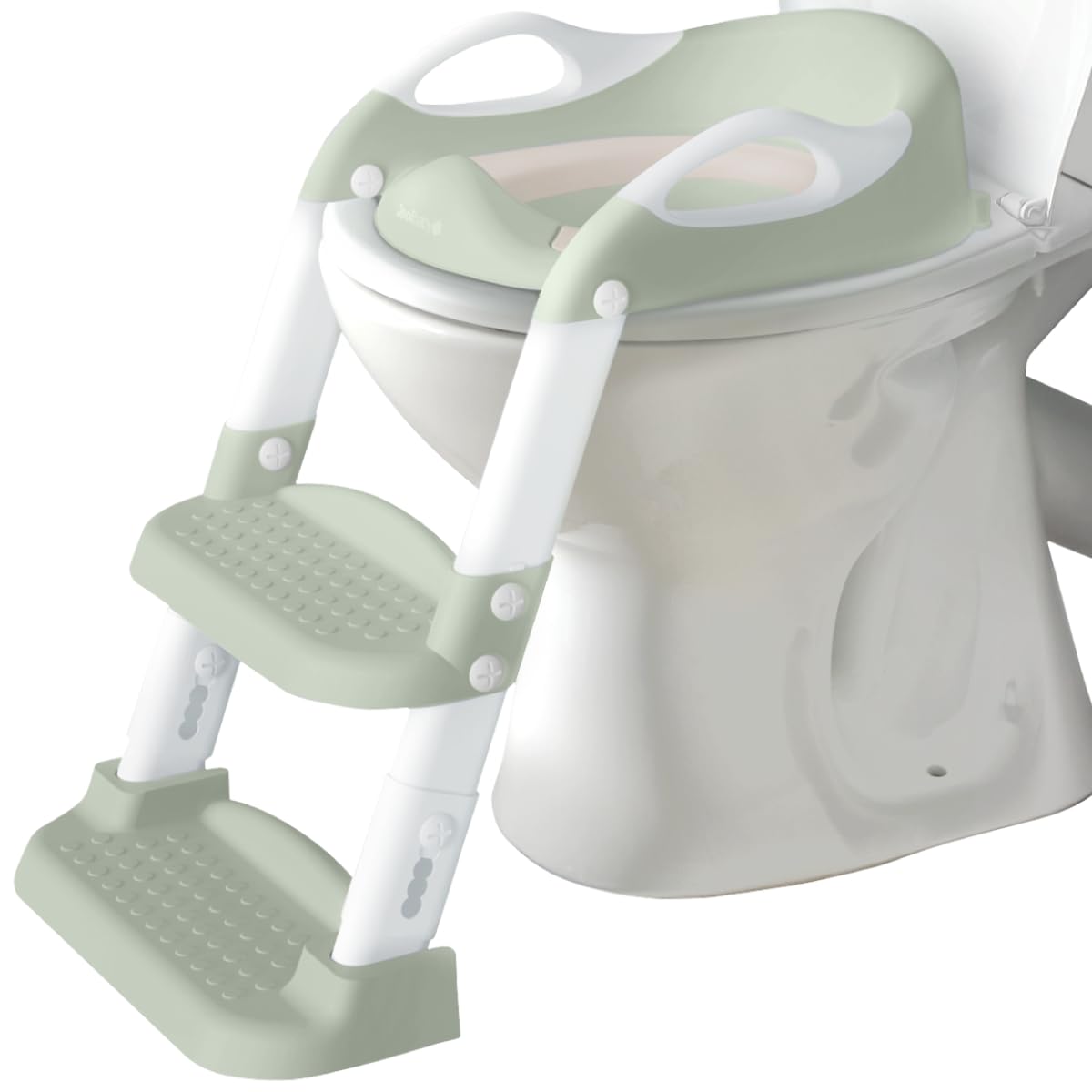 Potty Training Seat with 2 Step Ladder for Toddlers - Soft Cushioned