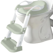 Potty Training Seat with 2 Step Ladder for Toddlers - Soft Cushioned