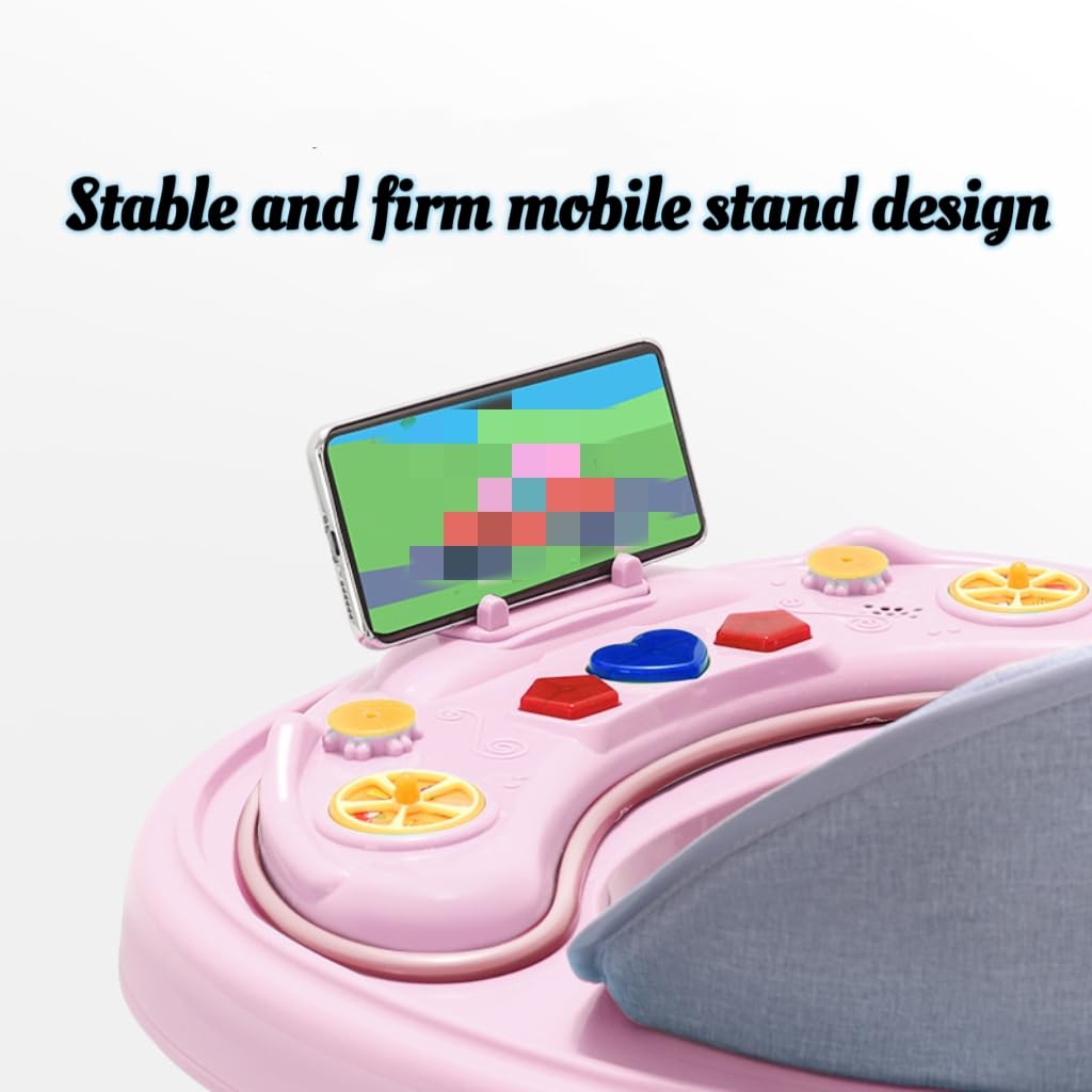 4-in-1 Folding Baby Walker with Music Toys