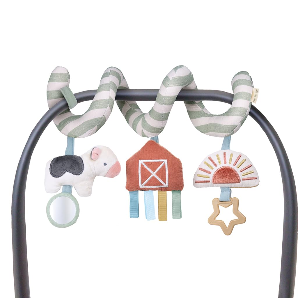 Itzy Ritzy Car Seat & Stroller Toys with Bunny Teether for Ages 0 Months and Up
