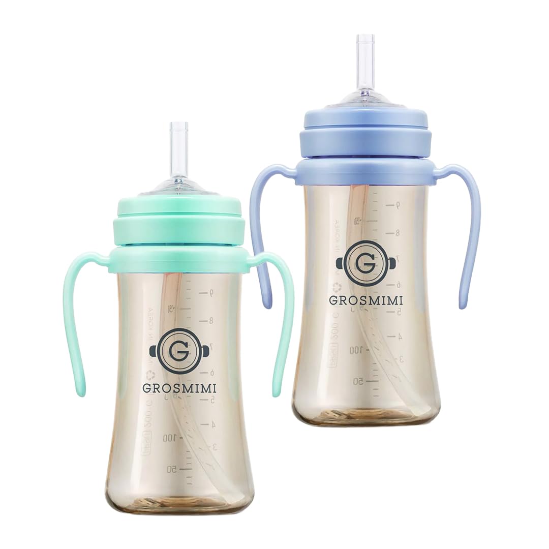 Spill Proof Magic Sippy Cup with Straw with Handle for Baby and Toddlers